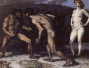 Franz von Stuck Battle for a Woman oil painting artist